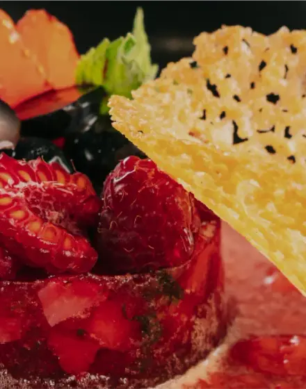 Detalle de bocado gourmet JJPG